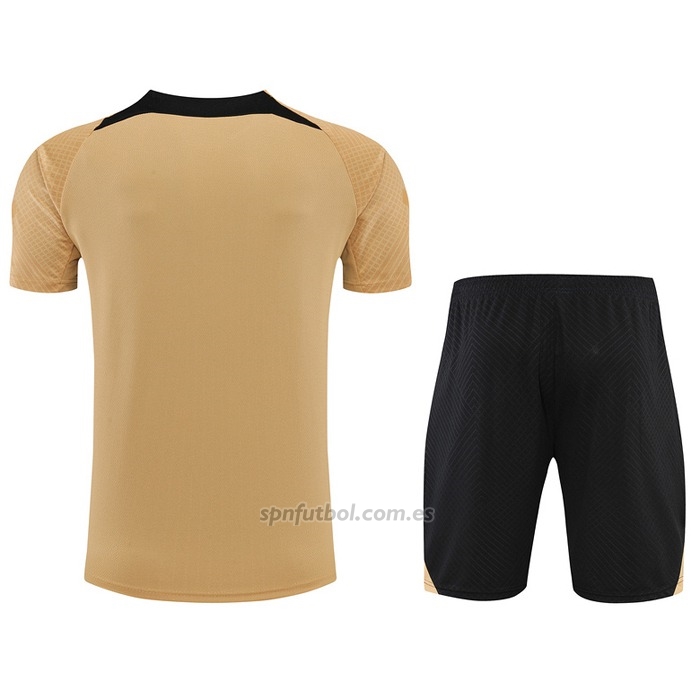Chandal del Chelsea Manga Corta 2022-2023 Oro - Pantalon Corto